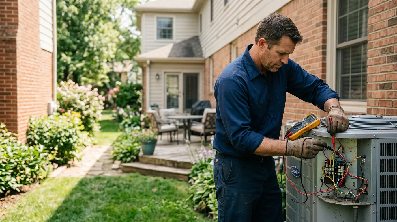 HVAC technician working near Crete, NE